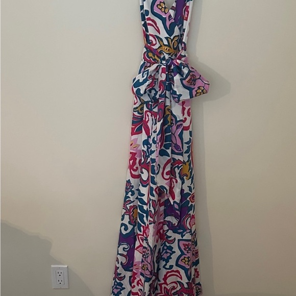 J. Crew Dresses & Skirts - J.Crew Collection Silk Maxi Dress Floral Colorful Sleeveless Tie Waist - Summer
